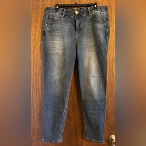 Draper James RSVP high rise skinny jeans with stretch waist